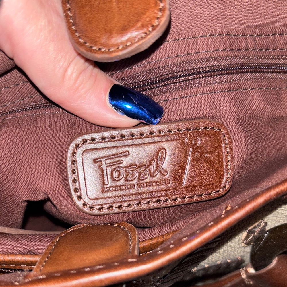 Fossil khaki Floral Women's Bag - Picture 6 of 6